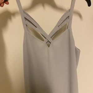 Naked zebra tank top light gray